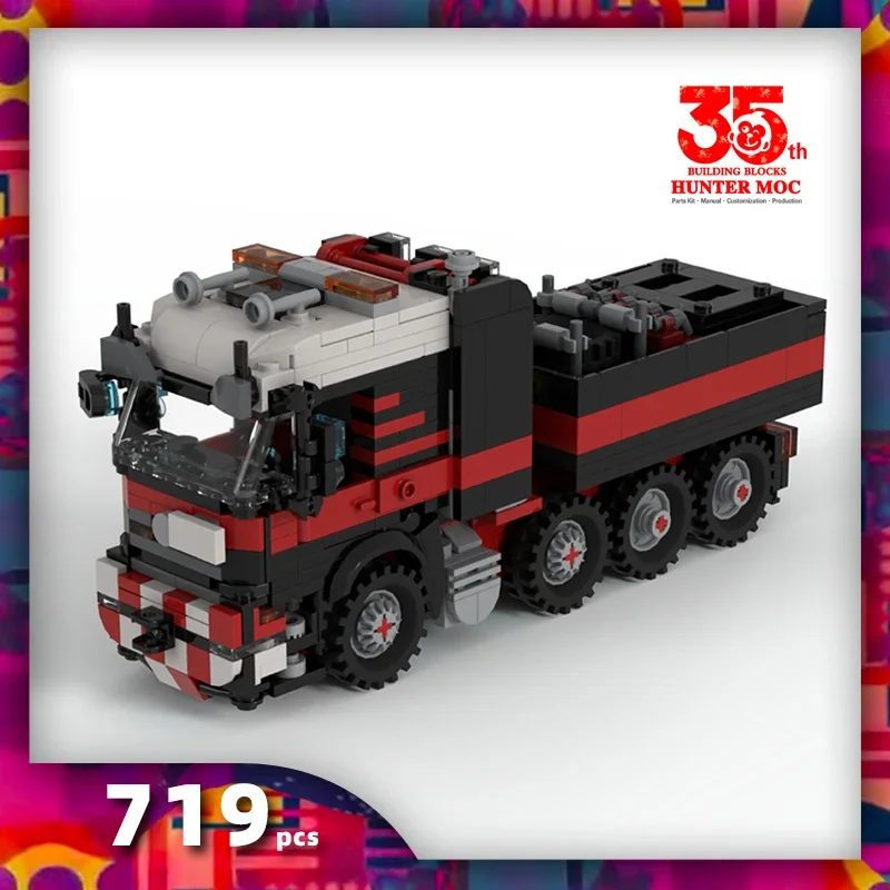 HtMoc Tractor blocks truck bricks moc construction equipment construction vehicle truck transporter toy moc cars bricks