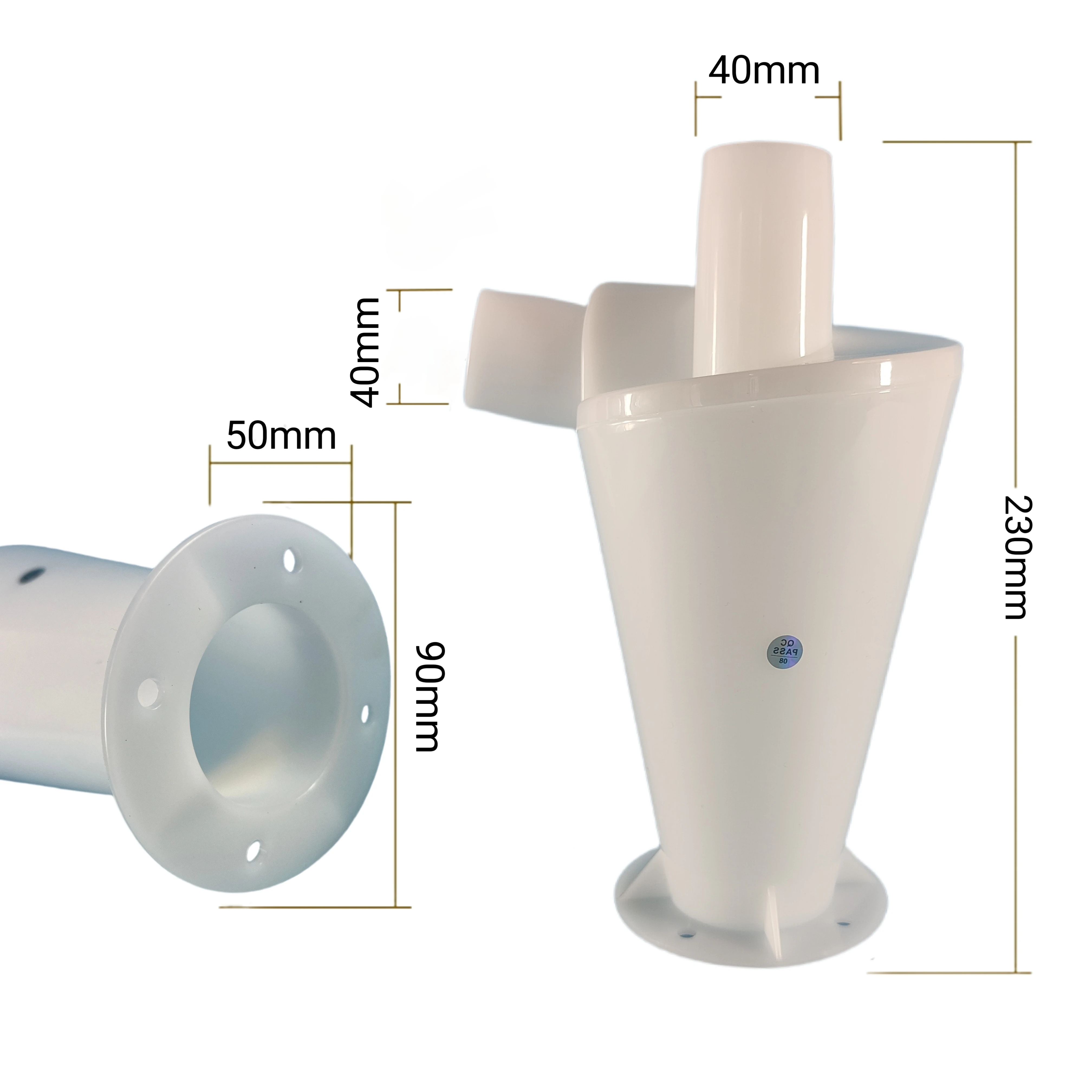 Small Volume Cyclone Collection Separator Barrel Accessory  Could Capture and Remove up to 99% of dust and debri