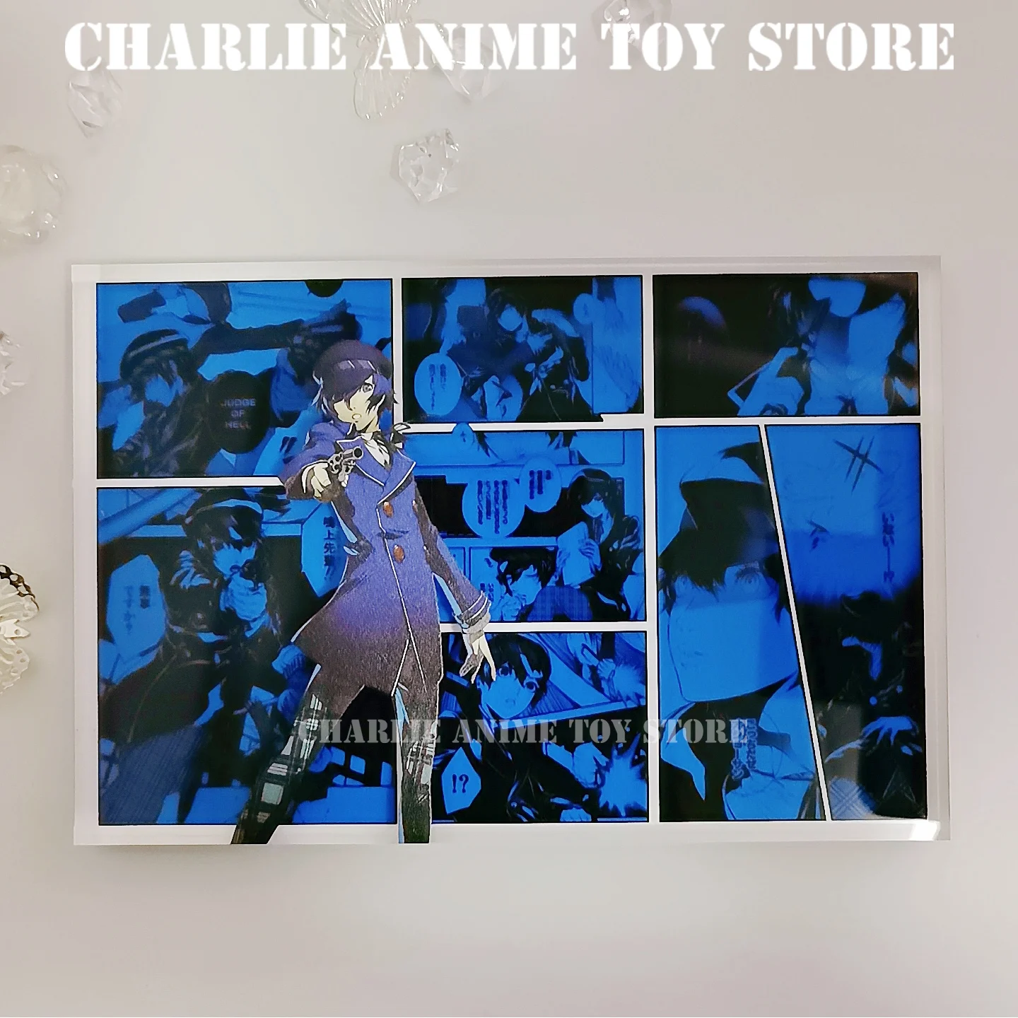 Classic Japanese Anime Figure Transparency Acrylic Stand Brick Cartoon Amamiya Ren Akechi Goro Yusuke Kitagawa Fan Collection - view 6