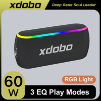 XDOBO X8 III 60W RGB Light Bluetooth 5.3 Speaker Wireless Column TWS Stereo Subwoofer Sound Box Support Power Bank Function