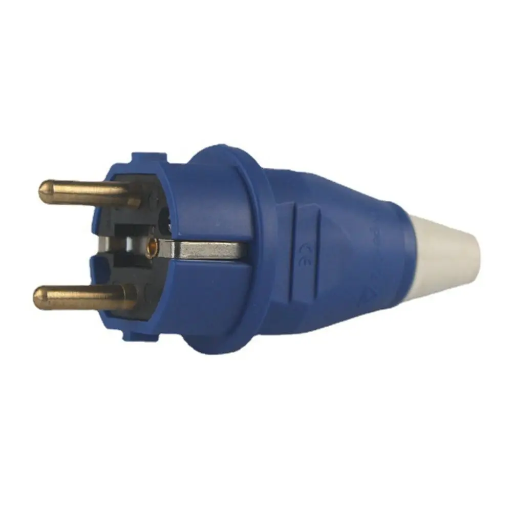 16A Industrial Plug Socket 220V-240V IP44 EU Specification Cable Wire Connector 2P+E European Specifications