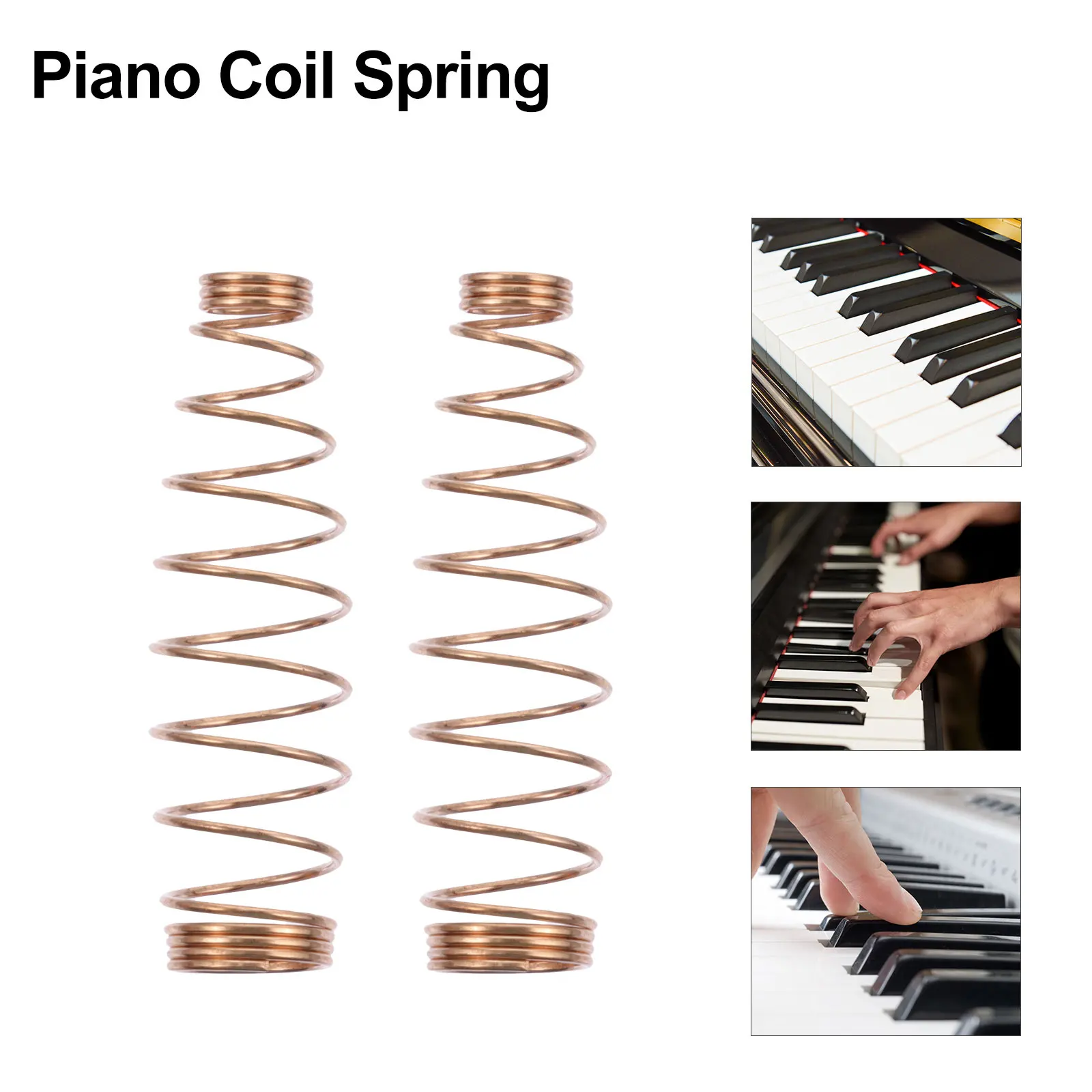 

180pcs Tuning Spring Golden Brass Wire For Upright Piano Repair Replacement Part Piano Coil Spring Instrument Accessories