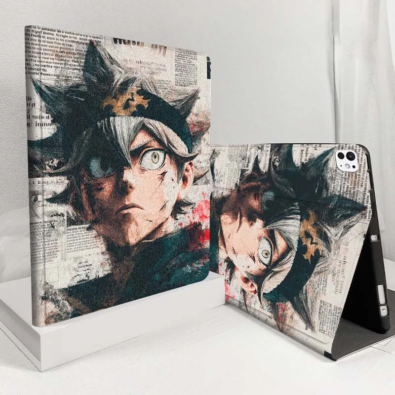 

Чехол для планшета с аниме «Черный клевер» для iPad Pro Air 5, 4, 3, 13, 11, 8, 7, 6, 5, 10, 7, 6, 10,5 12,9 10,9