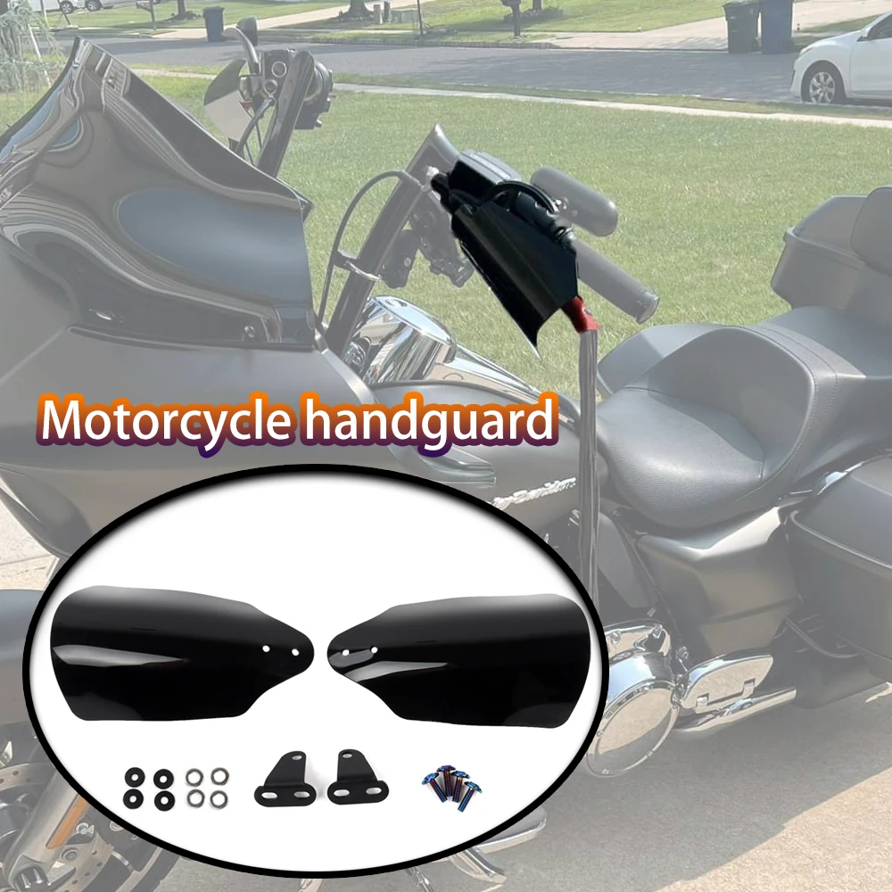 For Harley Touring Electra Glide Road King Glide Freewheeler Motorcycle Hand Handlebar Handle Bar Guards Handguard 2014-2020