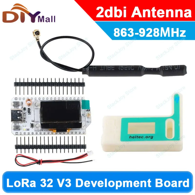 

HTIT-WB32LA_V3 LoRa32 SX1262 Development Board 0.96 OLED Display 863-928MHz 2Dbi Gain Antenna For IoT Arduino Meshtastic Devices