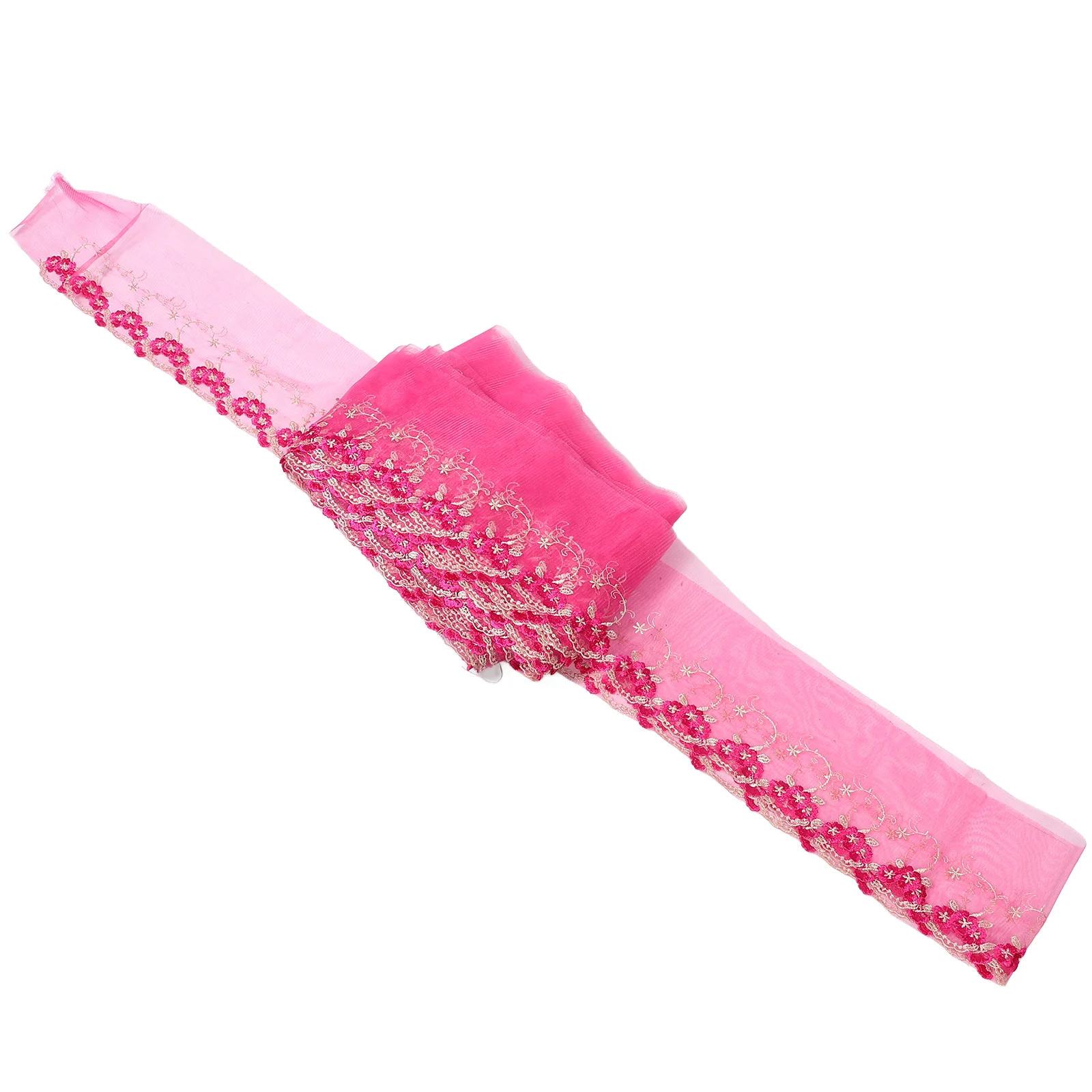 

Multicolored Floral Embroidery Lace Trims Soft Mesh Ribbon for Skirts Car Interiors Craft Projects Lace Appliques
