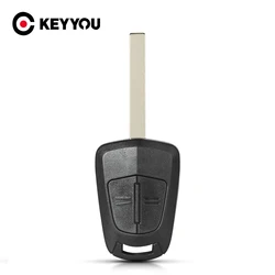 KEYYOU-Substituição remoto Car Key Shell Case, 2 botões, Fob para Opel, Corsa, Astra H, Corsa D, Zafira B, Meriva