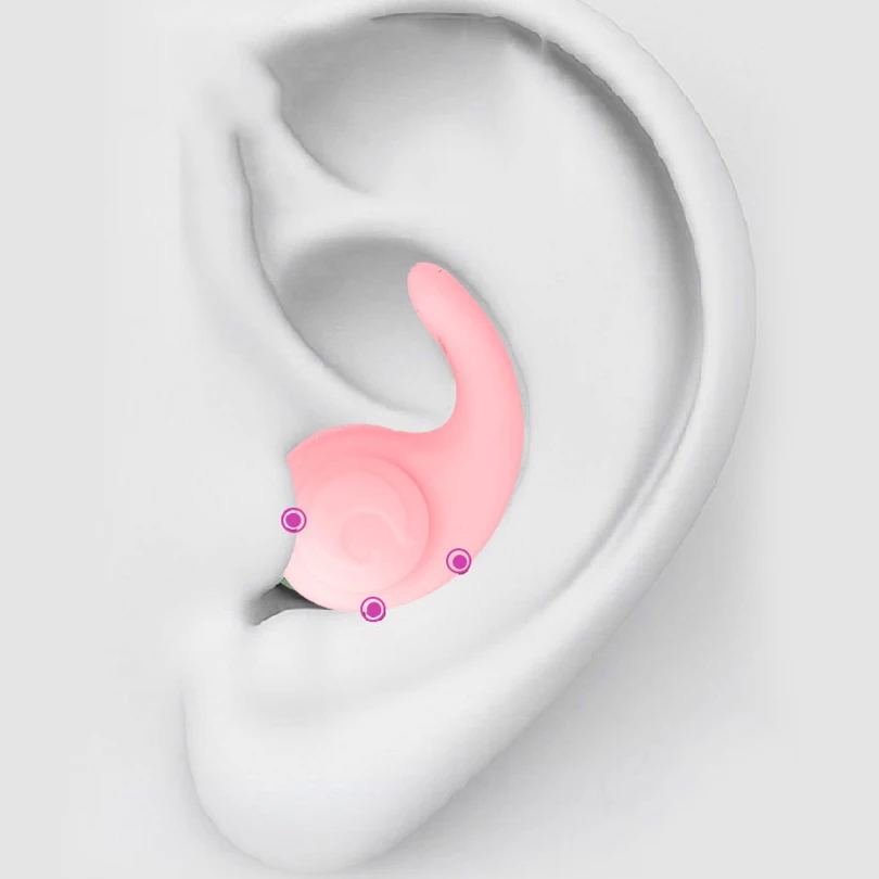 1 세트 잠자는 Tapones 용 귀마개 Oido Dormir 소음 감소 귀마개 방수 실리콘 보호 Oordopjes 귀마개 세트