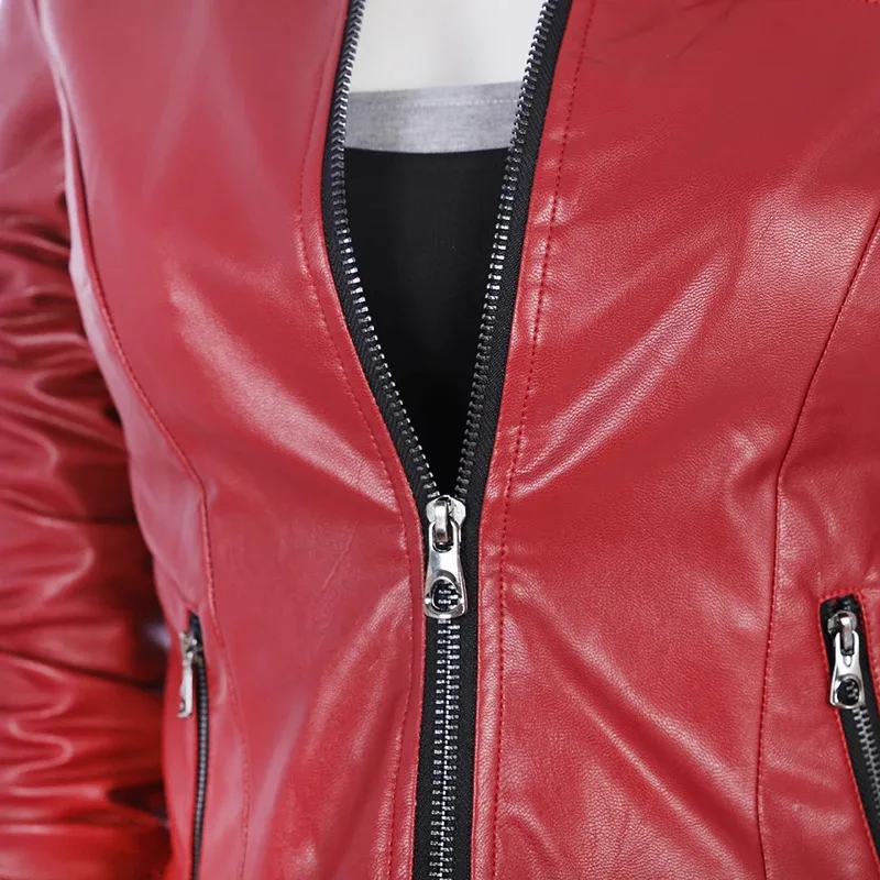 أنثى ريدفيلد تأثيري حلي معطف جلد أحمر السراويل الملحقات كلير كوس مجموعة كاملة والقطع الفردية تباع ty'4 #4