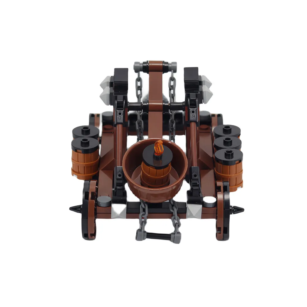 Middle Ages Military MOC Building Blocks Catapult Vehicle Siege Weapon Stone Throwing Machine Bricks Toys Compatible With LEGO