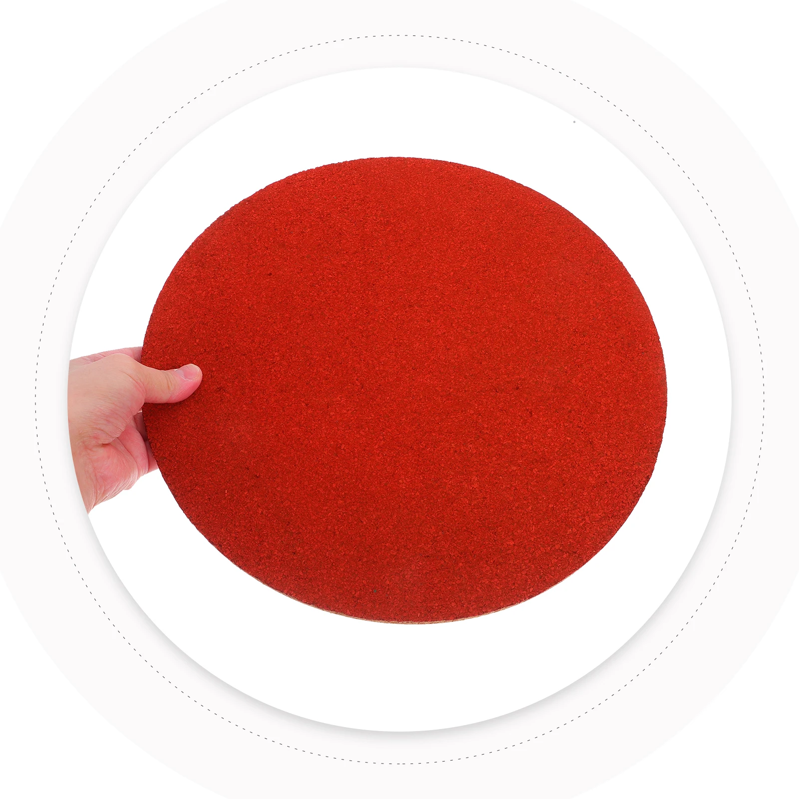 

Round Self-Adhesive Cork Board Bulletin Message Wall Decorative Notice Display Office Home School Red Small Thin Pin Photo Panel