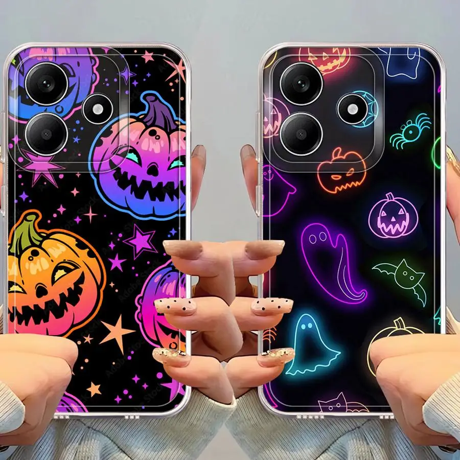 Casing Halloween Lucu dan Imut untuk Xiaomi Mi 11 Lite 11T Pro, Penutup Ponsel Lembut