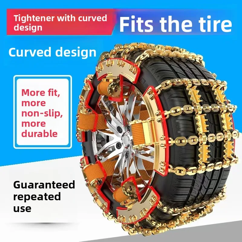 Manufacturer's Anti-skid Chains for Cars SUVs Trucks. Universal Manganese Steel Forging Chains for Difficul