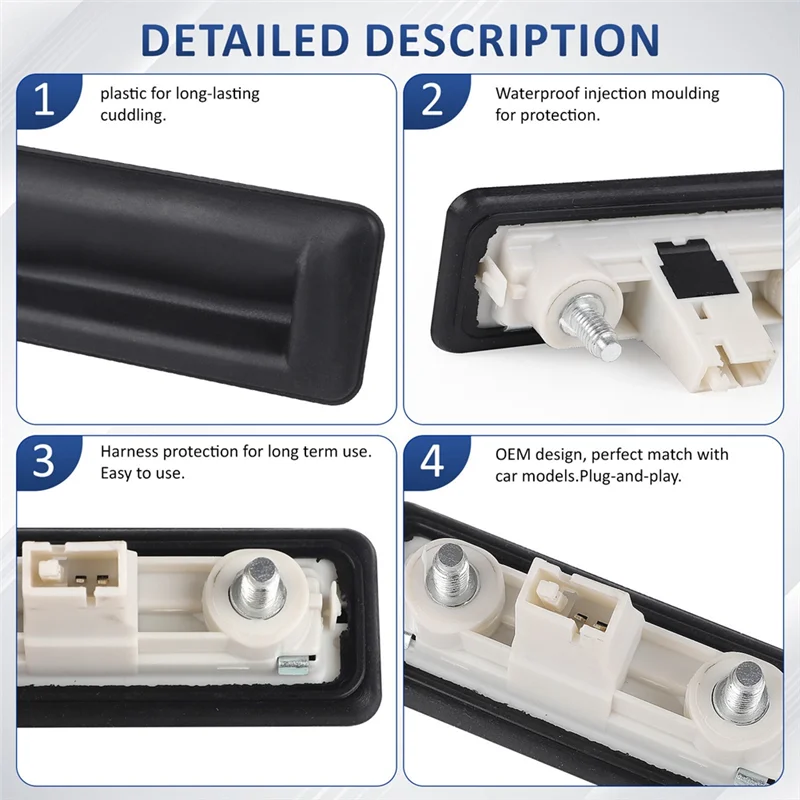 

Premium Tailgate Release Handle Switch, 3T0827566C, For VW Golf And Skoda Model Range Including Fabia II, Superb, Roomster, Yeti