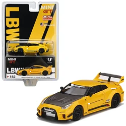 Mini gt 1:64 NISSAN GT-R #182 Collection die cast alloy car model decoration gift