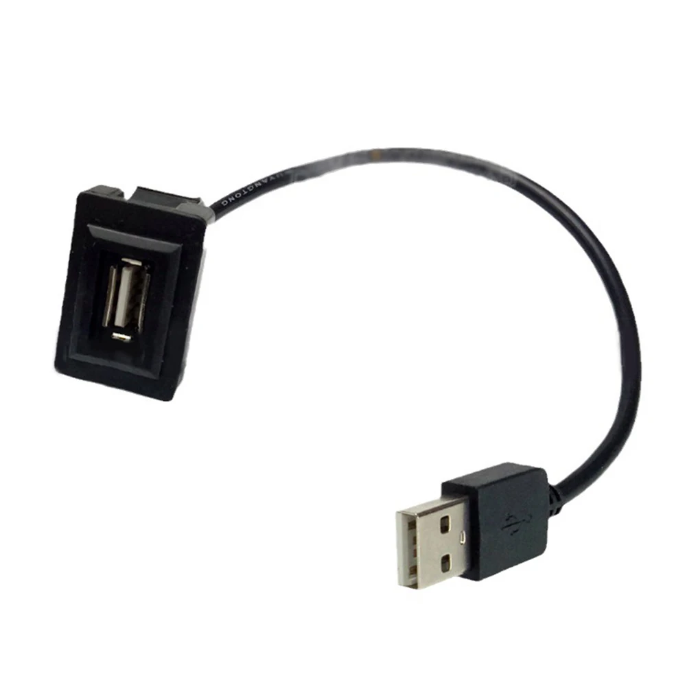 Cable de extensión USB 2,0 para salpicadero de coche, accesorio para Toyota Vios Ralink, Camry, HIGHL, ANDER, RAV4, Corolla