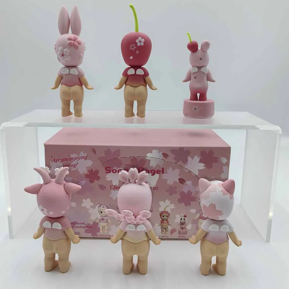 ซันนี่แองเจิล บลายด์บ็อกซ์ ซีรีส์ดอกซากุระสีชมพู ของเล่นกล่องสุ่ม น่ารัก คาวาอี้ ตุ๊กตาตกแต่ง ของสะสม โมเดล ของขวัญคู่รัก