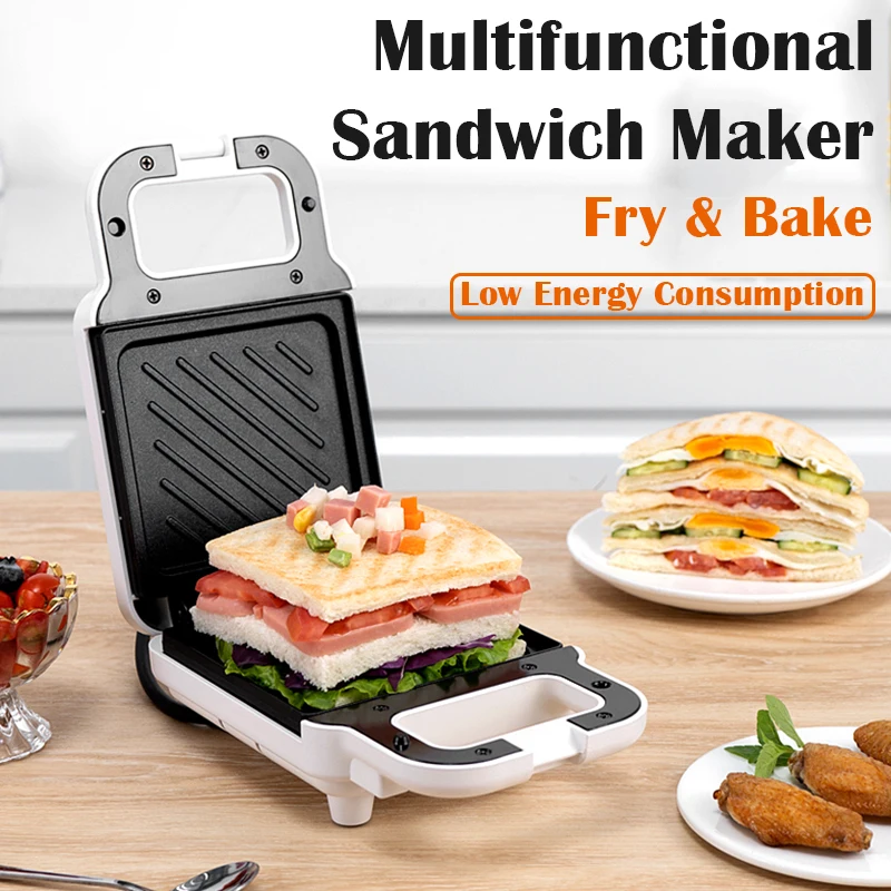 Sandwich machine breakfast machine household light food machine frying machine multi-function heating toast pressure toaster