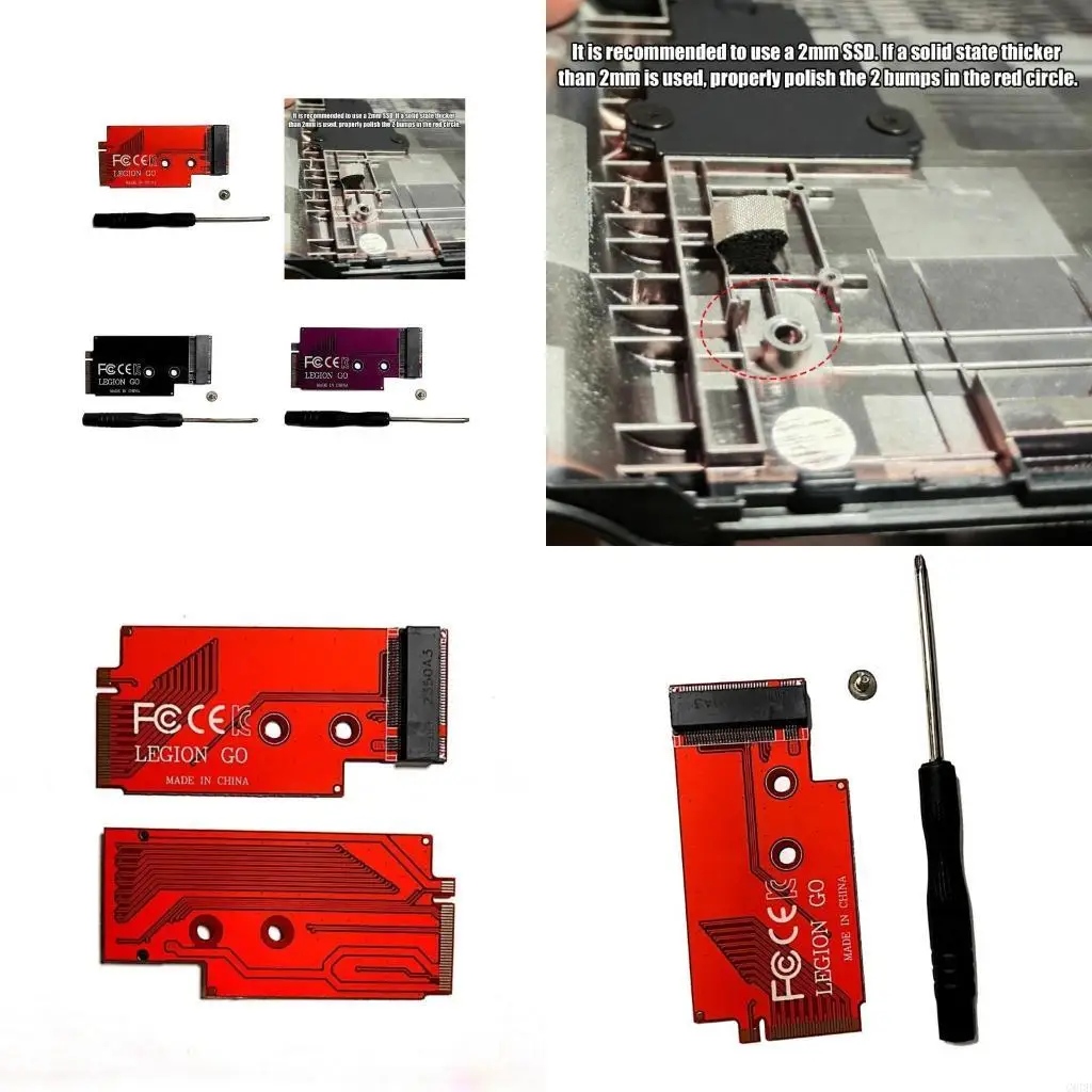 

G6DD M.2 2242 To NVME 2280 M.2 Hard Drive Modification Board For Legion Go Consoles