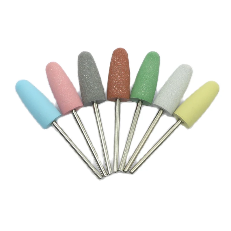 Milling Cutter for Manicure Rubber Silicone Stones Nail Drill Bit Machine Manicure Accessories Nail Buffer Polisher Grinder Tool