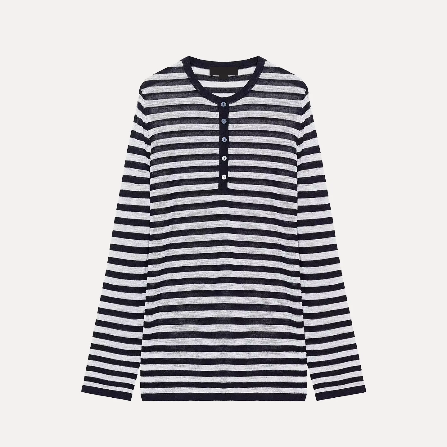 

Women's Knitted Long Sve round Ne Casual Striped Button up Sweater Spring 2026 New Arrival Z Sle European Faion