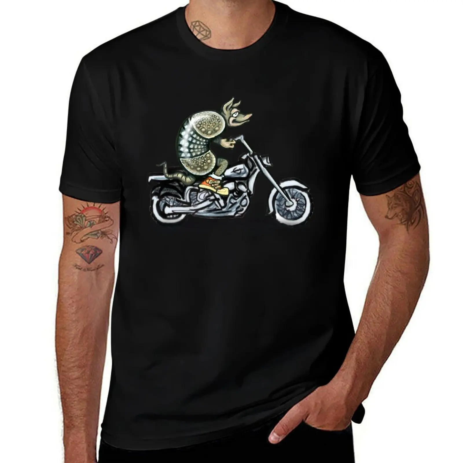 

Biker Dillo T-Shirt essential t shirt Man t-shirt cotton man t-shirts men t shirts