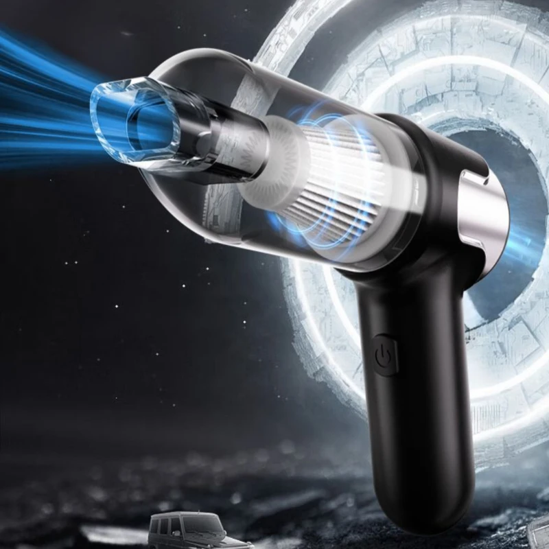 

Автомобильный пылесос с беспроводной зарядкой, небольшой, большой всасывающий, трансграничный, портативный автомобильный пылесос для домашних животных и портативный пылесос двойного назначения