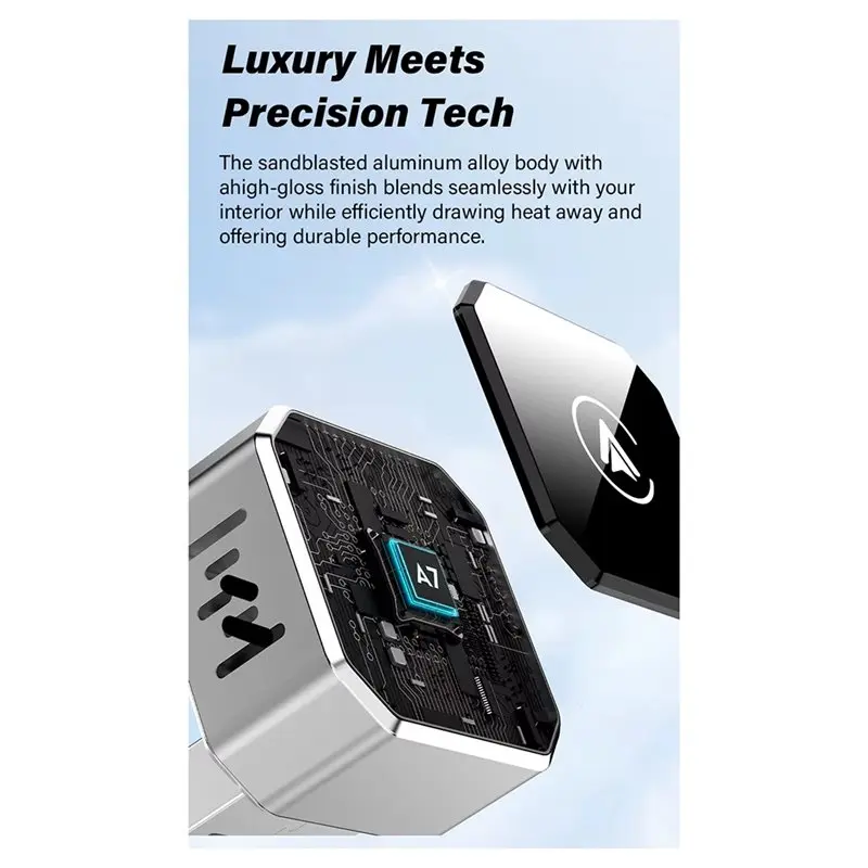 Car Wireless Carplay Android Auto 2In1 Box Plug& Play Wired Connection Box Dongle Android Auto Carplay Mini Smart Box