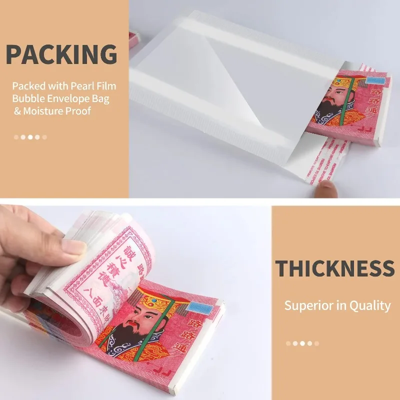 Ancestor Money 500Pcs Joss Paper Hell Bank Notes Sacrificial Offerings Connection with Your Ancestor Bring Good Fortune