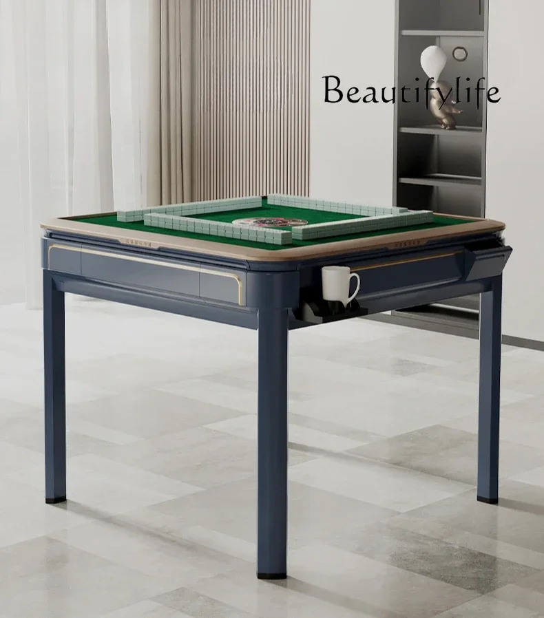 High-End Affordable Luxury Wind Automatic Mute Electric Mahjong Table Mahjong Dining Table Double-Use