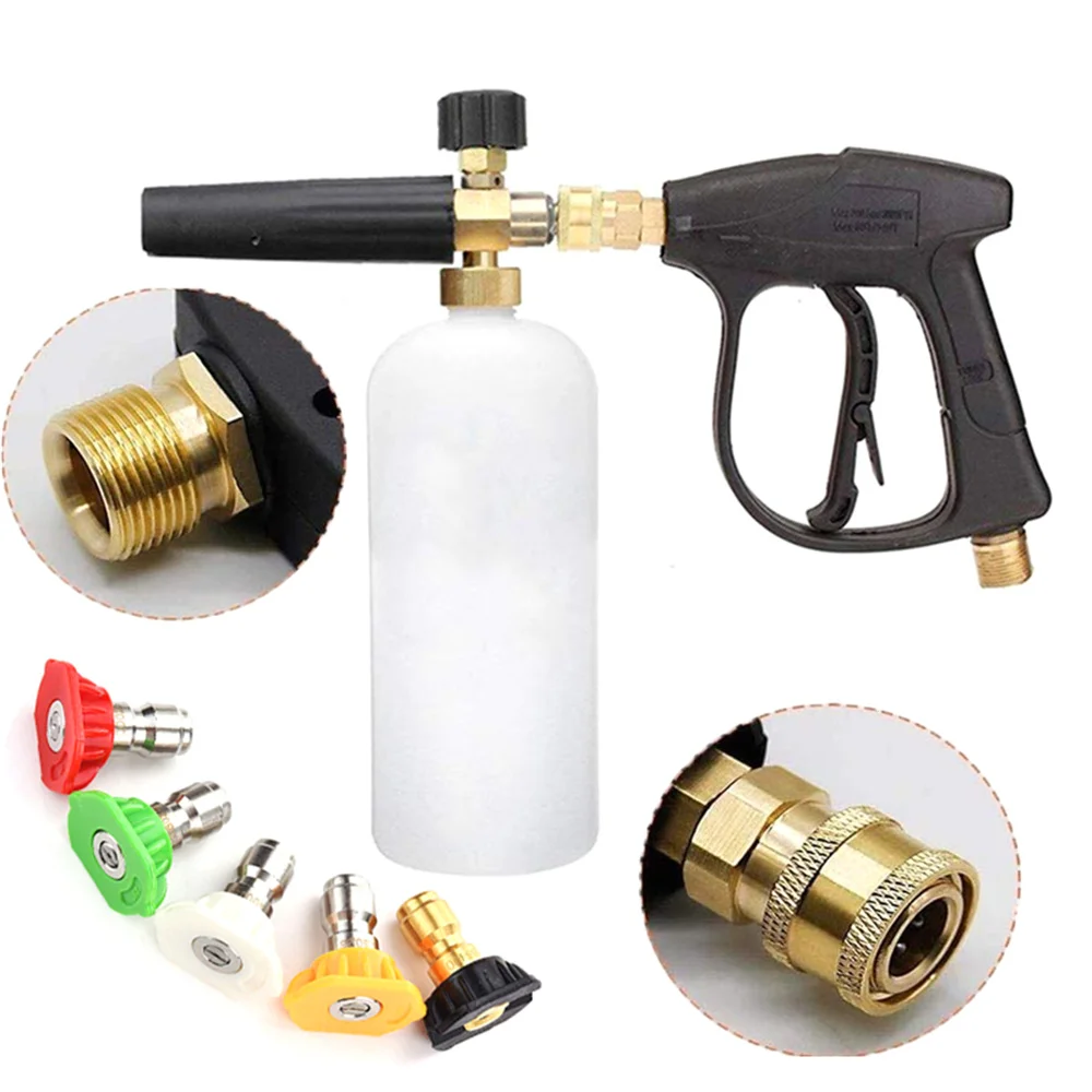 Car Auto Wash Foam Gun High Pressure Auto Washer Snow Foam Lance Soap Foamer Deep Cleaning Water Gun Cleaning Tools