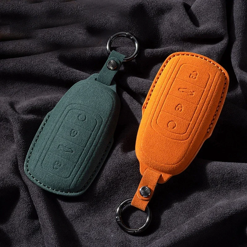 Suede Car Remote Key Case Cover Shell for Chery Tiggo 8 Pro Tiggo 8plus New 5 plus 7pro Chery Tiggo 7 Pro Max Omoda 5 C5 Modod