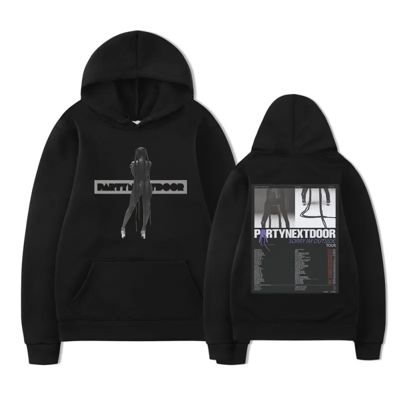 

Rapper PartyNextDoor Sorry I'm Outside Tour 2024 new in hoodies & sweatshirts Hip Hop Fashion Pullover Gothic Retro Hoodie men