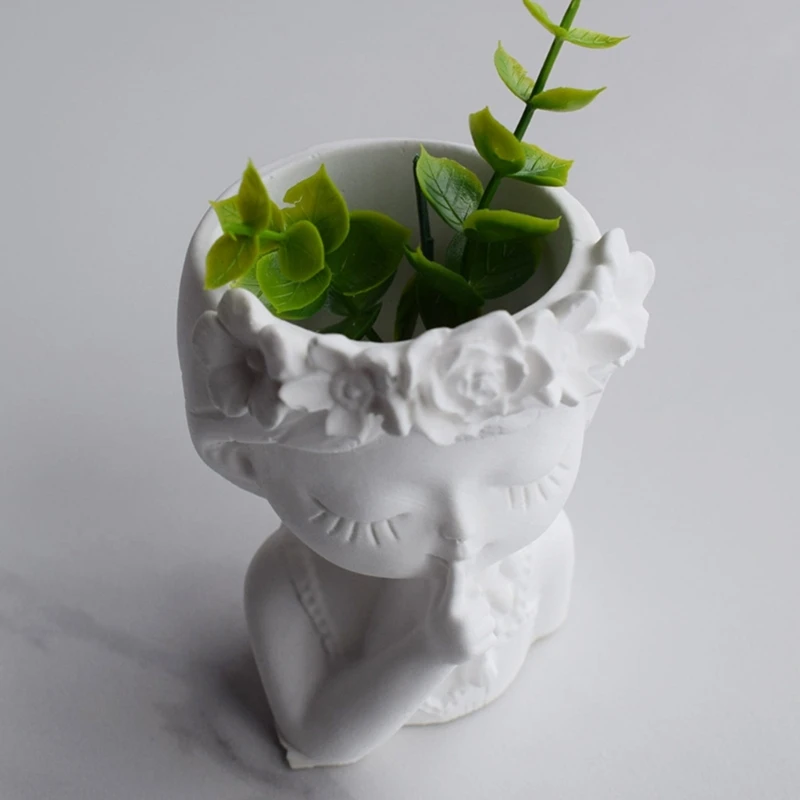 Flowerpot Silicone Mold Concrete Cements Plant Pot Mold DIY Hand-made Craft