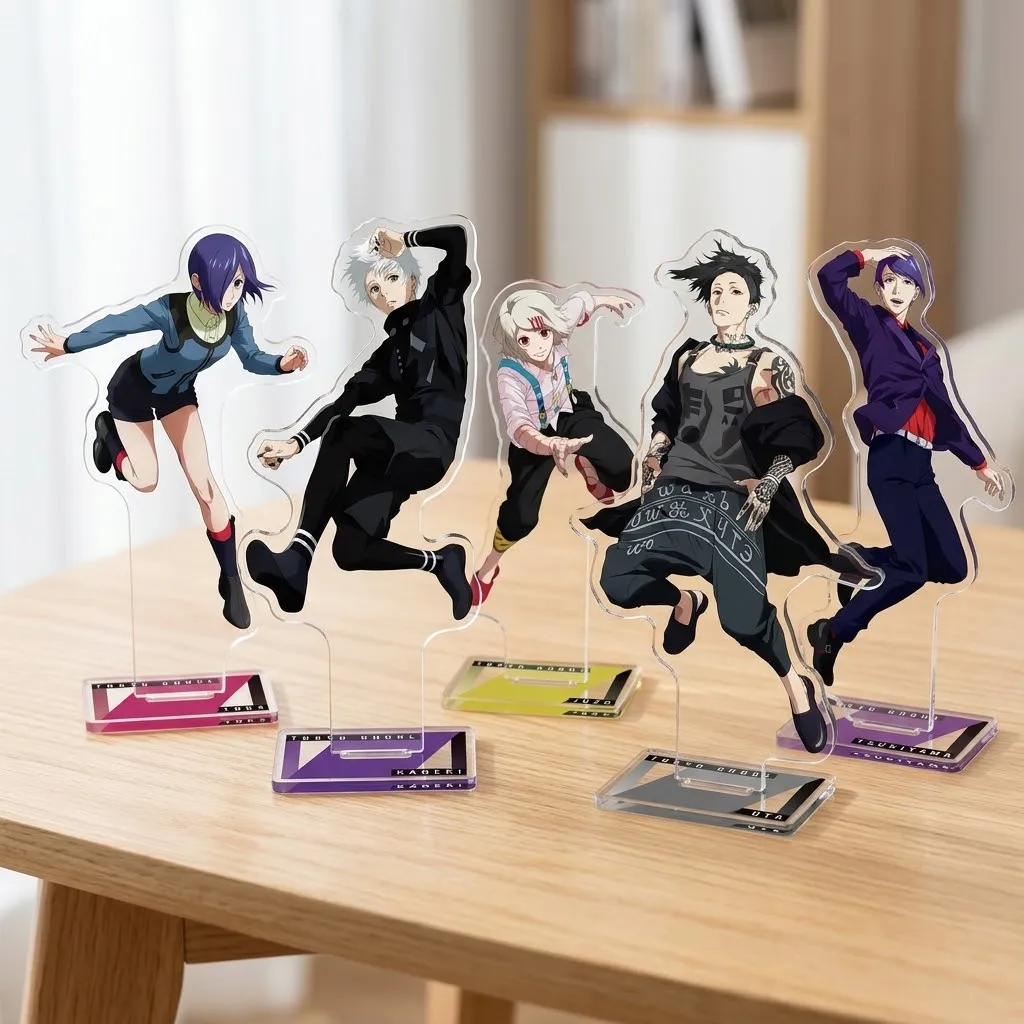 Hot Anime Tokyo Ghoul Acrylic Stand Juzo Suzuya Figure Desktop Decoration Collectible Ornament Character Model Gift Keychain