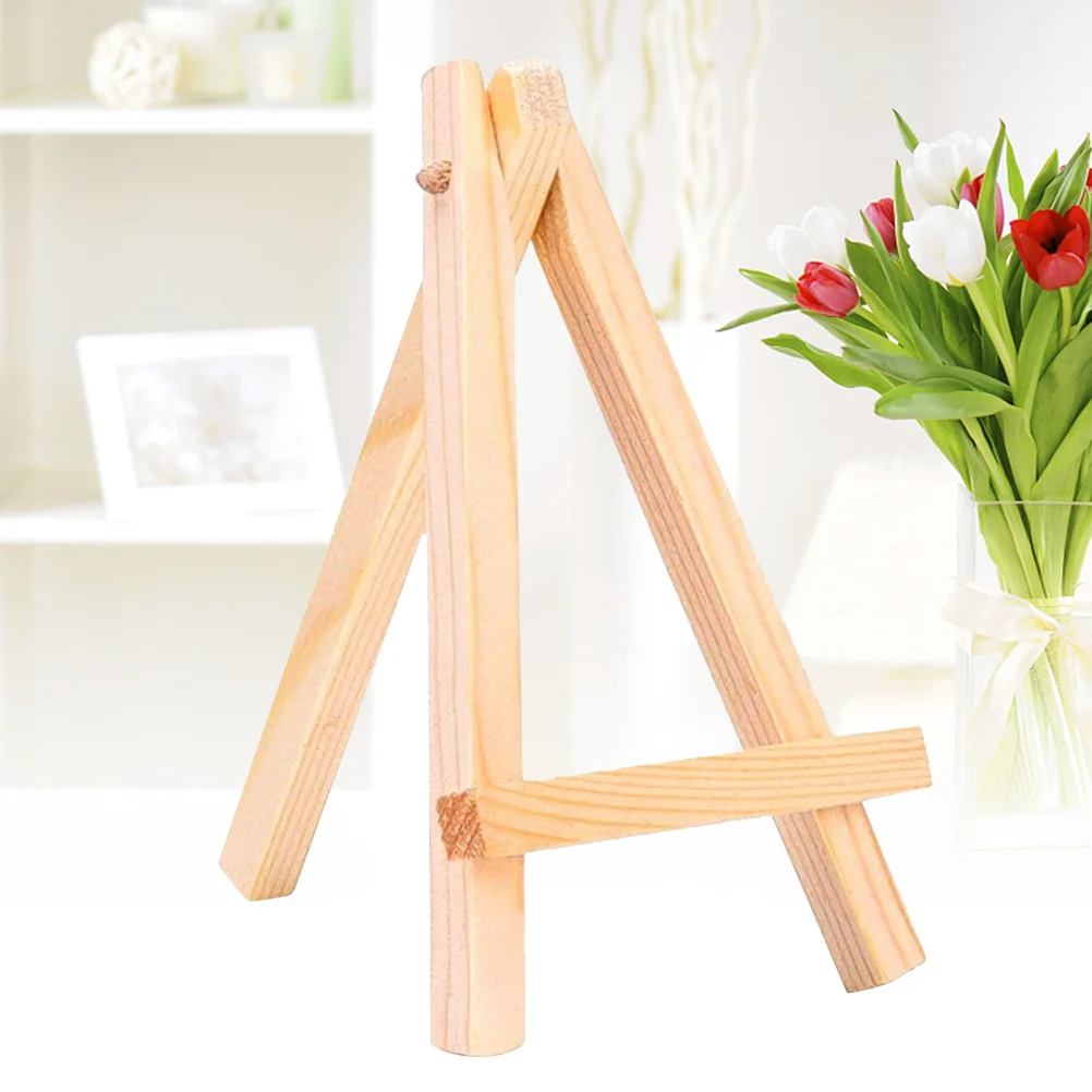 

10 Pcs Mini Eassel Stand Wooden Easel Display Easels Office Desk Decorations for Kids