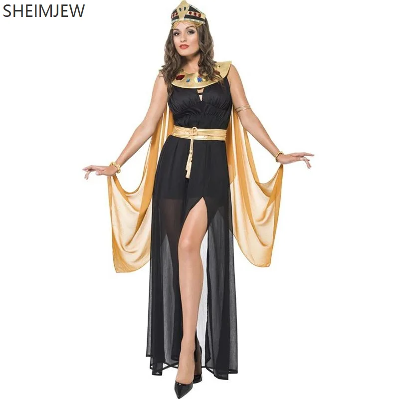 

Halloween Cleopatra Pharaoh Ancient Roman Princess Costume Women's Greek Goddess Role Playing Masquerade Mesh Dress Costume 2025