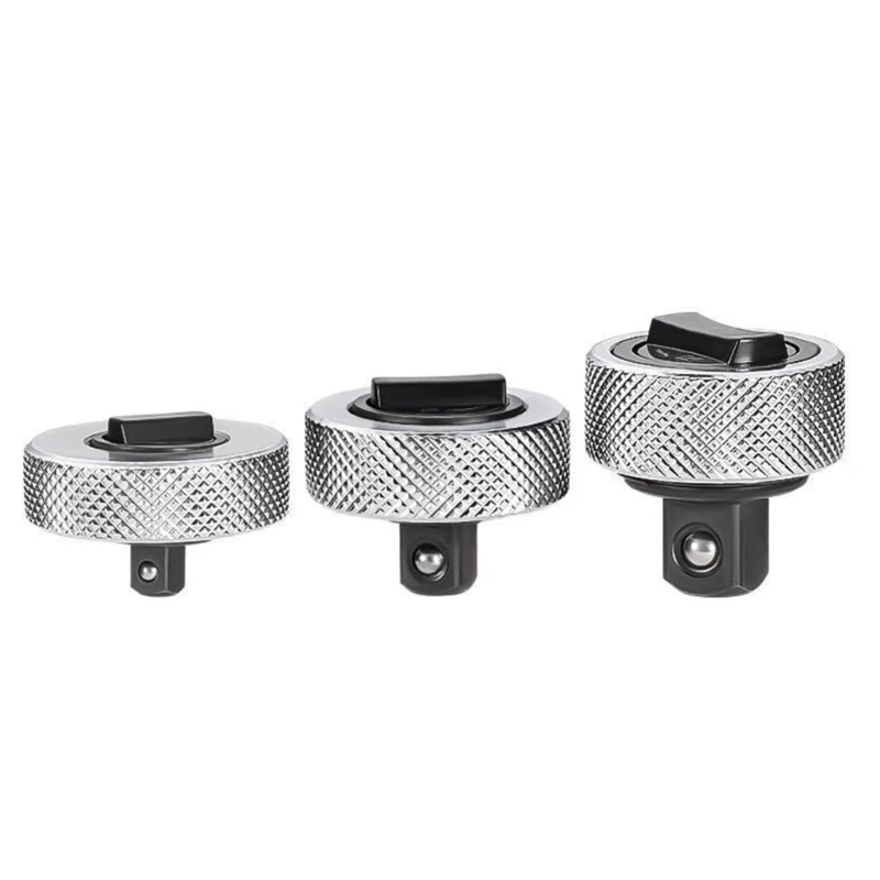 3Pcs Ratchet Set 1/4inch 3/8inch 1/2inch Drives Quick Releases Reversible Socket Wrench Tool Ratchet Handle Wrench