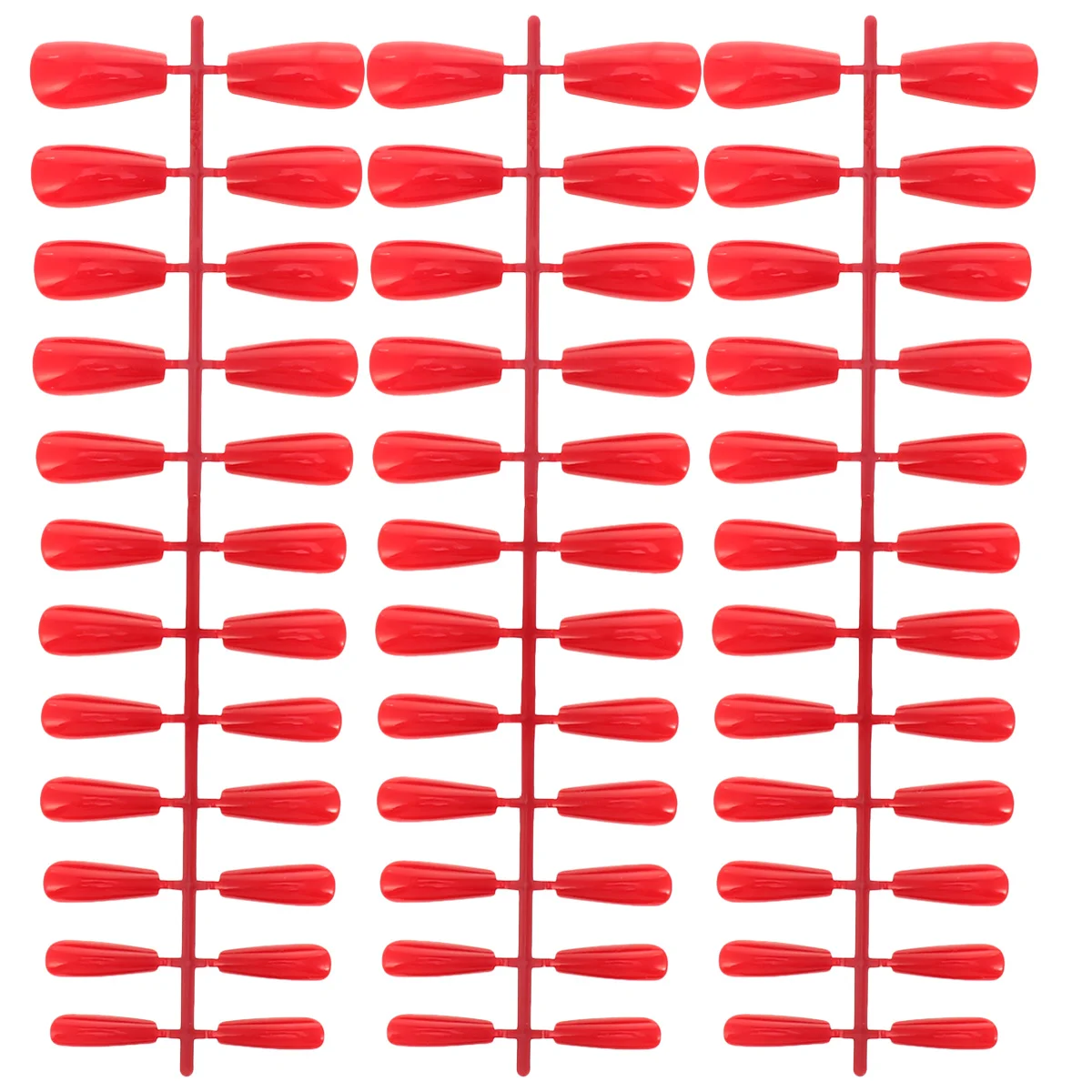 

3 Sets/72pcs False Nail Tip Manicure Accessories Trapezoid Fake Nails Artificial Fingernails