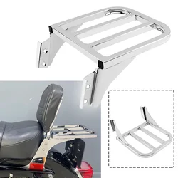 Motorcycle Sissy Bar Backrest Rear Luggage Rack Support Chrome For Harley Sportster XL 883 1200 FLST FLSTC FLSTSC Dyna Softail