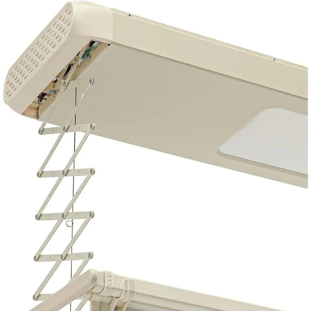 Electrical Airing Rack, Adjustable Ceiling Mounted Smart Control Clothes Airing Rack Electrical Drying Rack with LED Light Low N