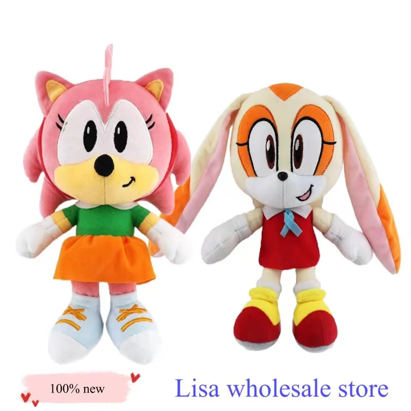 anime plush 5 new Sonic Mouse Plush Hedgehog Kling Bunny Plush Kids Gift Game around grab machine Throwing pillow toys