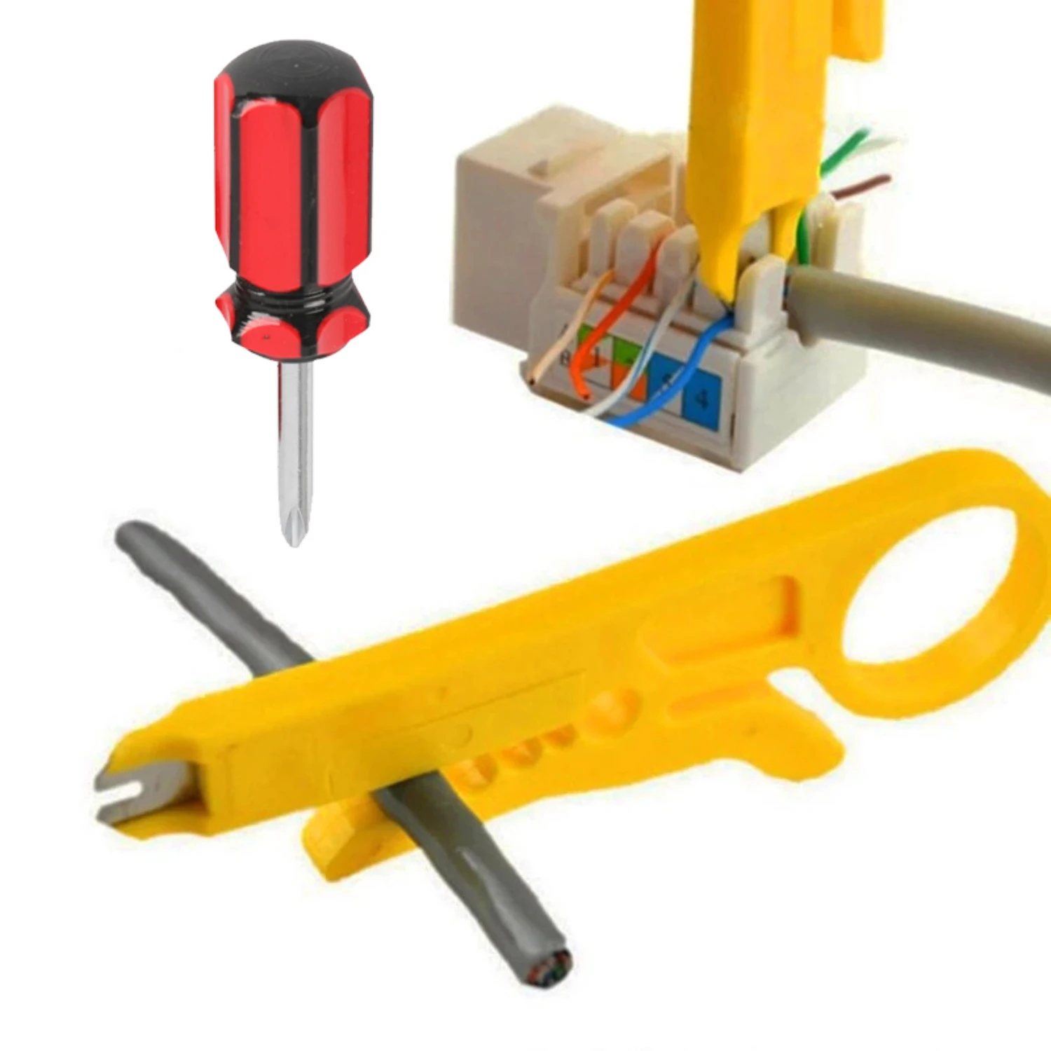 Portable Multitool for Precise Wire Stripping, Cutting and Cable Crimping