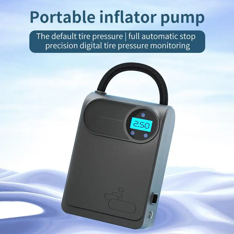 Electric Wired Air Pump Digital Display Car Tyre Inflator Portable Intelligent Auto Air Pump Vehicle Accessories