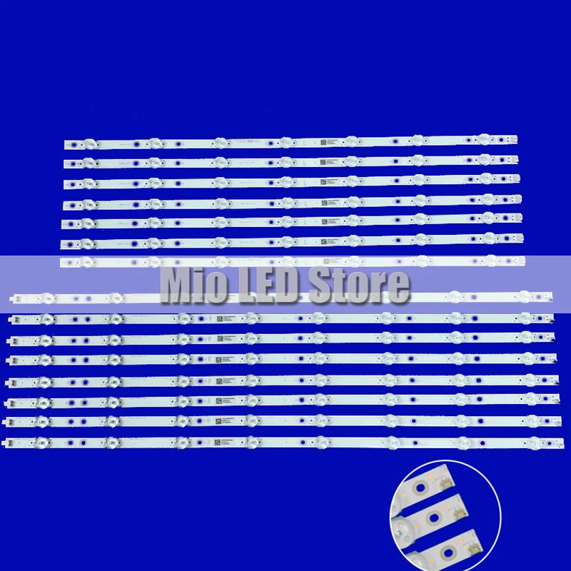 

Kit 16pcs LED Backlight strip For 58PUS7304/12 LB58004 V1 V0_00 TPT580B5-U2T01D REVS01D