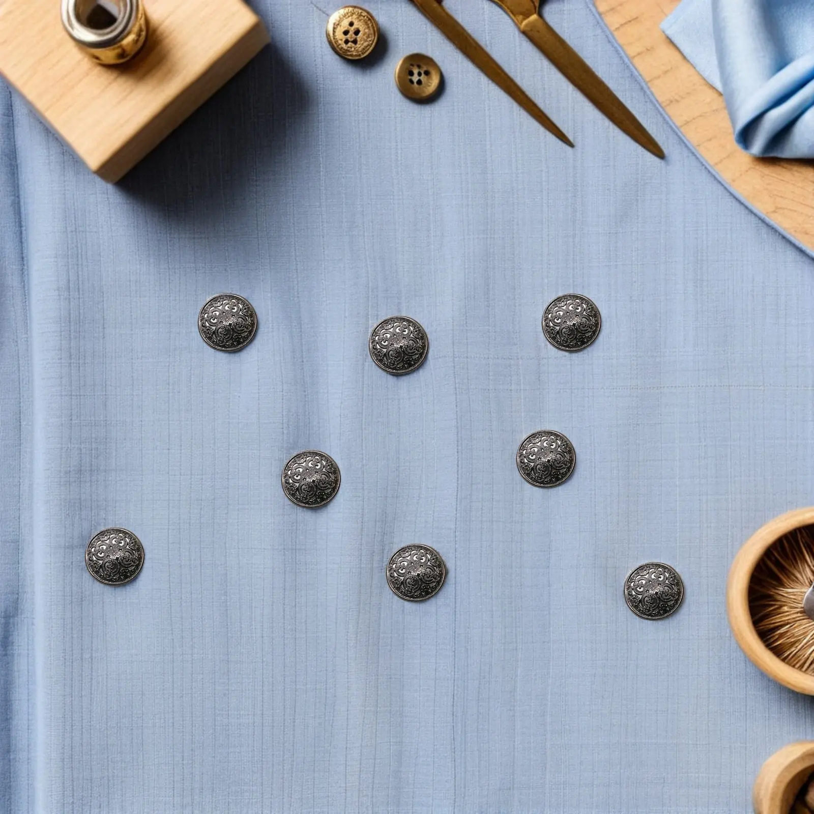 

30 шт. 20 мм Премиум металлические пуговицы с полым дизайном, особо прочные, для пуховиков, кожаной одежды, ремонта одежды, аксессуары для шитья своими руками