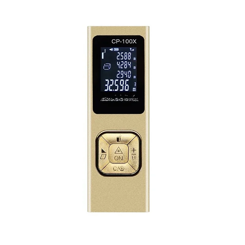 Neutral packaging rangefinder Mini handheld, high-precision electronic ruler red, aluminum alloy measuring instrument