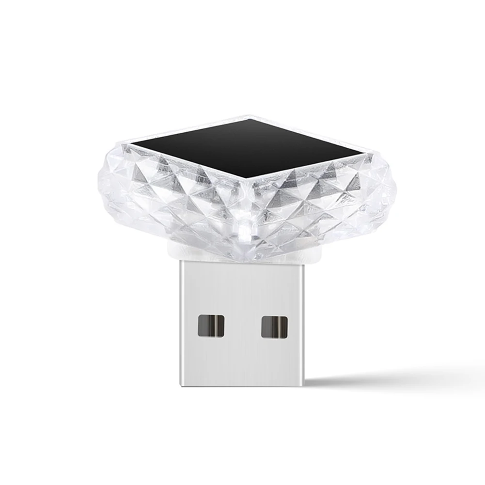 10X RGB USB PD Port LED Ambient-Light Decorative Atmosphere Lamps Auto Computer Parts Accessories 5*5*5cm