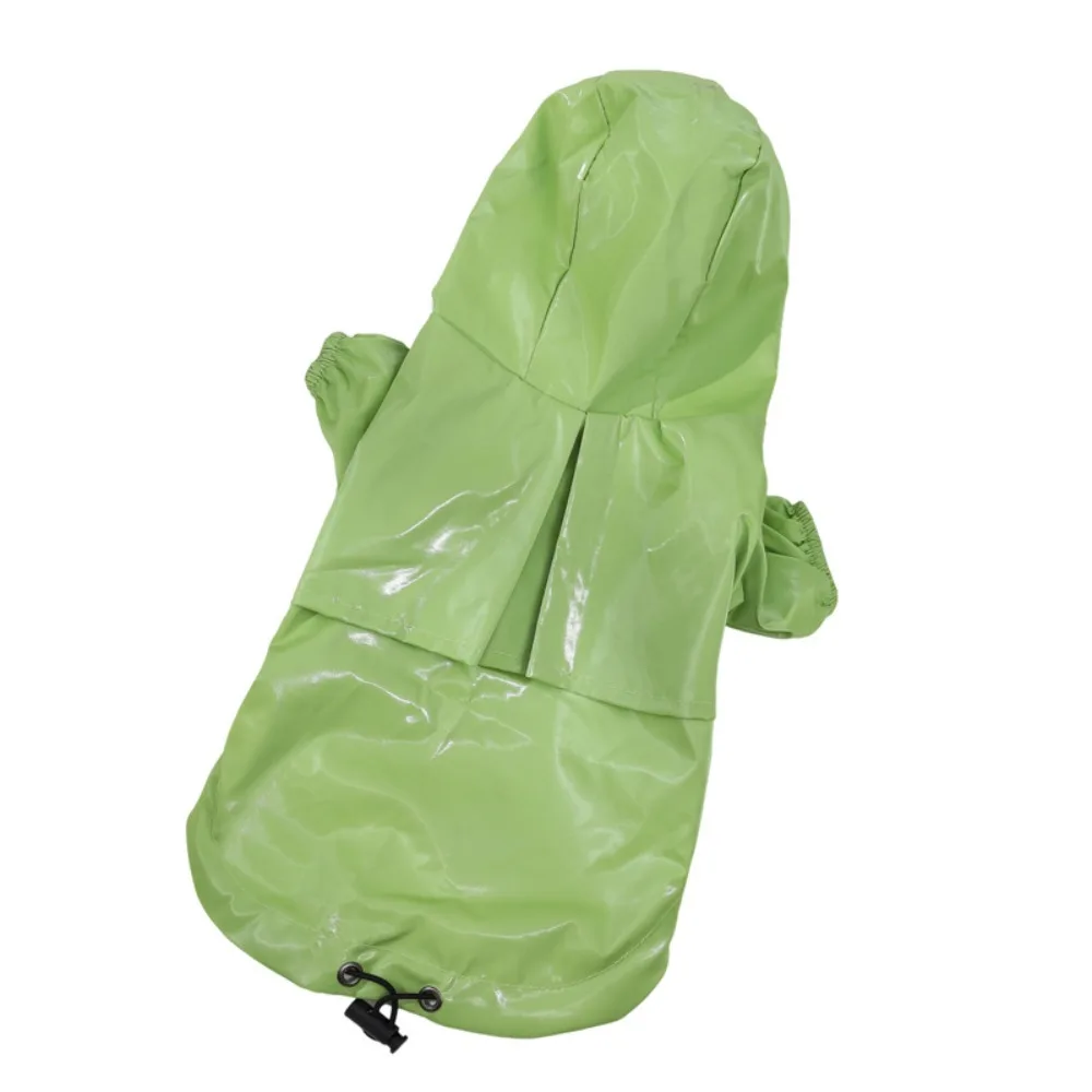 

Durable Waterproof Dog Raincoat Button Design Polyurethane Fibre Pet Coat Snowproof Double Layered Pet Poncho Bulldog