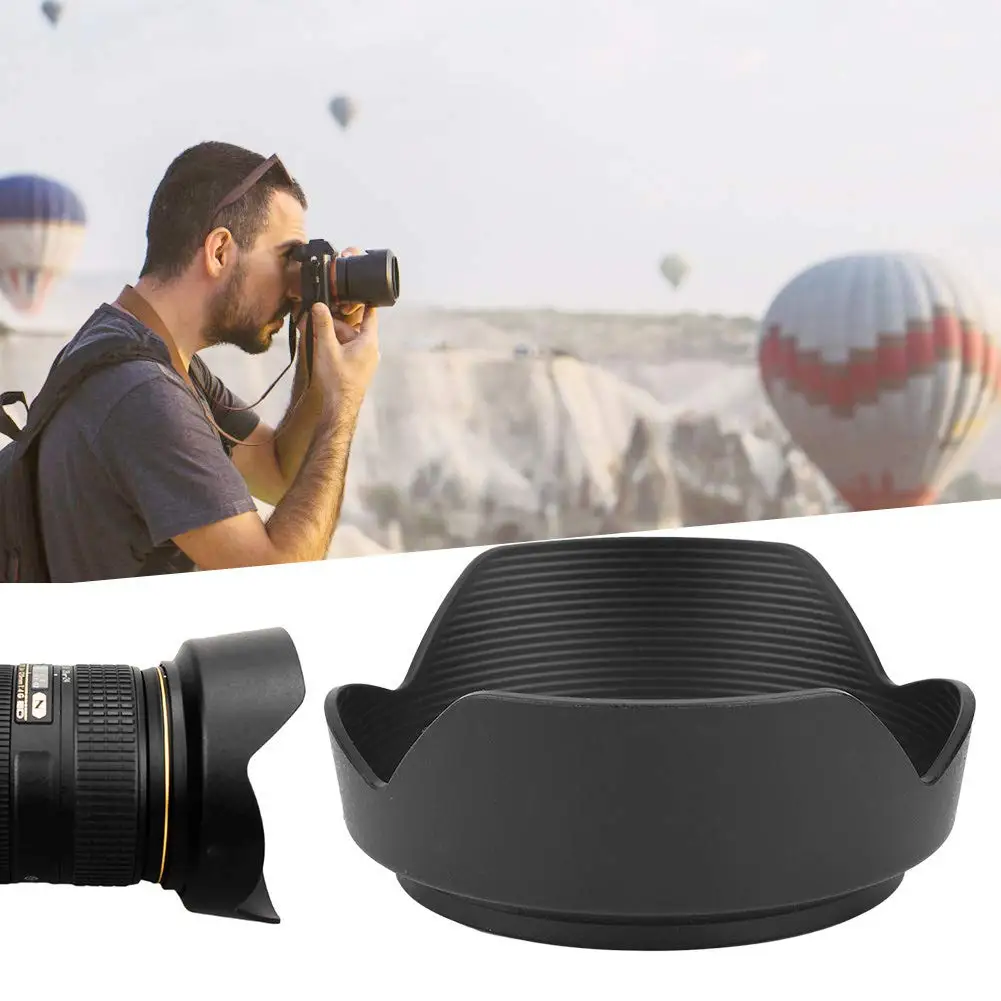 HB-53 77mm Lens Hood HB 53 HB-53 Reversible Camera Lente Protector for Nikon D610 D750 AF-S 24-120mm f/4G ED VR Accessories